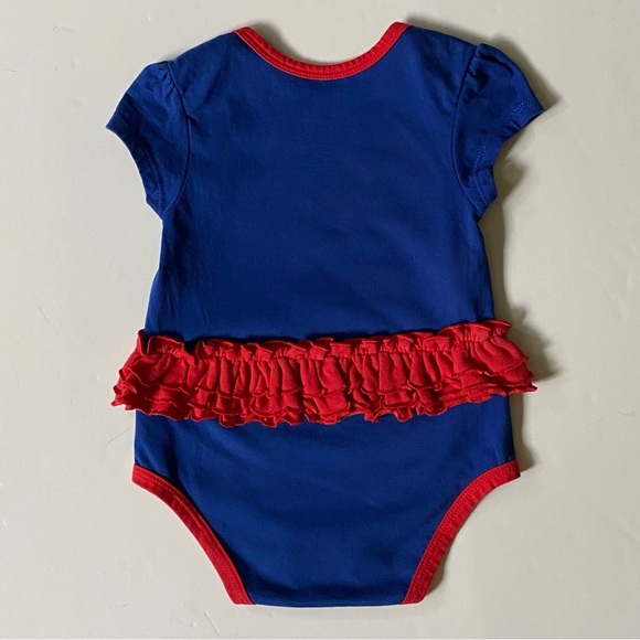 Philadelphia 76ers One Piece Size 6 9 Months Court Princess Romper Ruffle Hoops - Picture 2 of 15